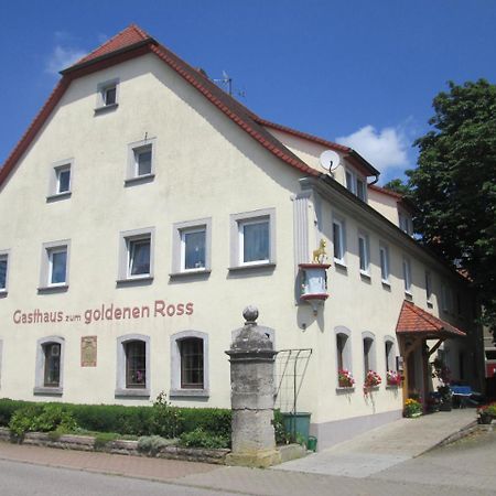 Gasthaus Zum Goldenen Ross Creglingen Exterior foto